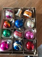 Vintage (12) kleine kerstballen, Diversen, Kerst, Ophalen of Verzenden, Zo goed als nieuw
