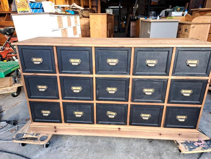 Ladekast apothekerskast, Huis en Inrichting, Kasten | Lockerkasten, Zo goed als nieuw, Ophalen