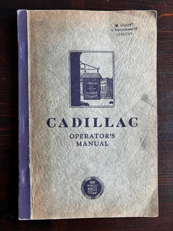 Cadillac operators manual beschikbaar voor biedingen