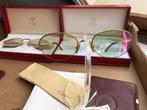 Vintage Cartier zonnebril 22k verguld, Zonnebril, Nieuw, Groen, Ophalen