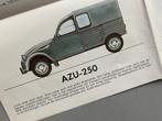 poster /folder van alle gangbare Citroën modellen van 1971., Ophalen of Verzenden, Zo goed als nieuw, Citroën