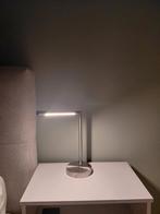 Design dimbare bureau/nachtkast lampen 2 stuks in zilver, Ophalen, Zo goed als nieuw, Minder dan 50 cm