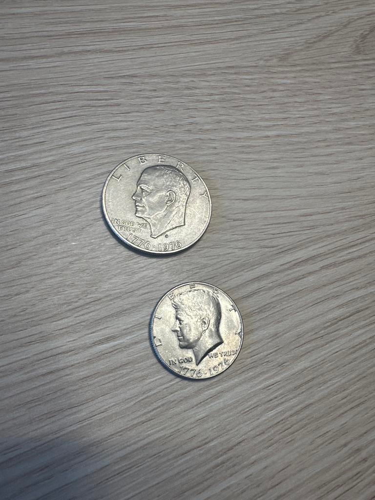 Halve dollar en dollar munt USA, Postzegels en Munten, Bankbiljetten | Amerika, Ophalen