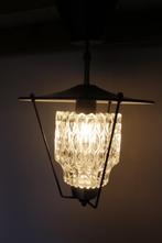 Vintage hallamp / hang lamp, Gebruikt, Ophalen of Verzenden, Glas, Onbekend