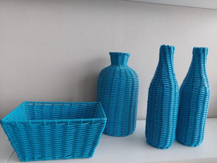Decoratie materiaal, frisse kleur blauw, Huis en Inrichting, Woonaccessoires | Overige, Gebruikt, Ophalen