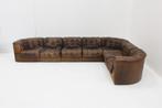 Vintage De Sede DS 11 modulaire bank patchwork leer jaren 70, Ophalen, Gebruikt, 300 cm of meer, Leer