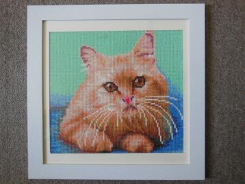 schilderij diamond painting Kat beschikbaar voor biedingen