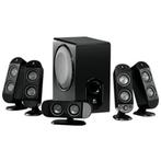 Luidsprekers Logitech X-530 5.1 Surround Sound, Gebruikt, 60 tot 120 watt, Complete surroundset, Ophalen