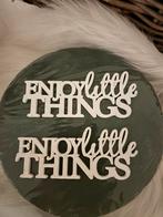 Decoratiebord 'Enjoy Little Things'/ Riviera Maiso deco, Verzenden, Zo goed als nieuw