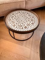 Ethnicraft Dienblad 61 cm rond - Prachtige Staat!, Rond, Zo goed als nieuw, 60 cm of meer, Hout