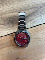 Seiko actus 6309-7180 automaat met mooie rode wijzerplaat, Sieraden, Tassen en Uiterlijk, Horloges | Dames, Gebruikt, Staal, Polshorloge