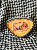 Retro Wekker met Pin-Up Girl, Jaren '70, Ophalen of Verzenden
