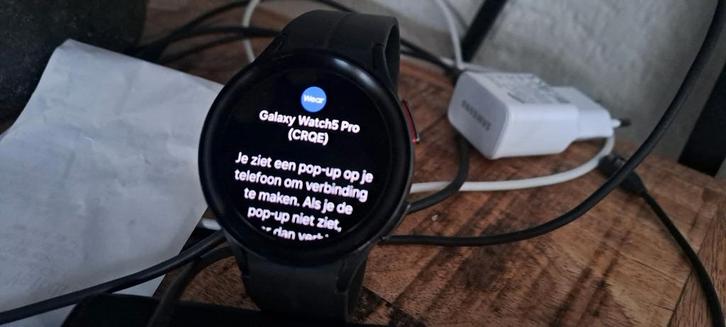 Samsung  galaxy watch 5 pro, Sieraden, Tassen en Uiterlijk, Sporthorloges, Zo goed als nieuw, Android, Zwart, GPS, Ophalen of Verzenden