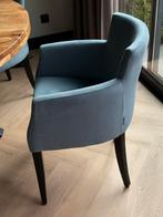 Velvet armstoel Amadeus XL met zwartgebeits frame, Huis en Inrichting, Ophalen, Gebruikt, Overige kleuren, Eén