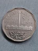 Canada 5 Cent 1951 Replica Sudbury "Numismatic Park", Verzenden, Noord-Amerika, Losse munt, Zilver