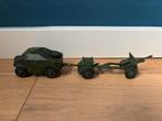 Dinky Toys 697. 25-pounder Field Gun Set., Hobby en Vrije tijd, Modelauto's | 1:43, Ophalen of Verzenden, Gebruikt, Bus of Vrachtwagen