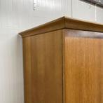 Mid-century vintage kledingkast hang leg klerenkast sixties, Huis en Inrichting, Overige materialen, 100 tot 150 cm, Vintage, Met hangruimte