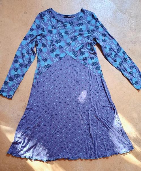 Paars-blauwe jurk 'Flora' van Gudrun Sjödén, maat S, Kleding | Dames, Jurken, Zo goed als nieuw, Maat 36 (S), Paars, Ophalen of Verzenden