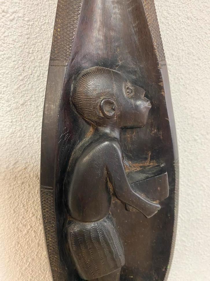 Afrikaans Ebbenhout Snijwerk, Antiek en Kunst, Kunst | Niet-Westerse kunst, Ophalen of Verzenden
