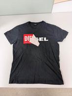 DIESEL HEREN T-SHIRT met groot Logo zwart tshirt L katoen, Maat 52/54 (L), Diesel, Zwart, Ophalen of Verzenden