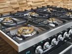 Luxe Boretti Fornuis 90cm hoogglans zwart + rvs 2 ovens, Niet ingevuld, 60 cm of meer, Niet ingevuld, Ophalen of Verzenden