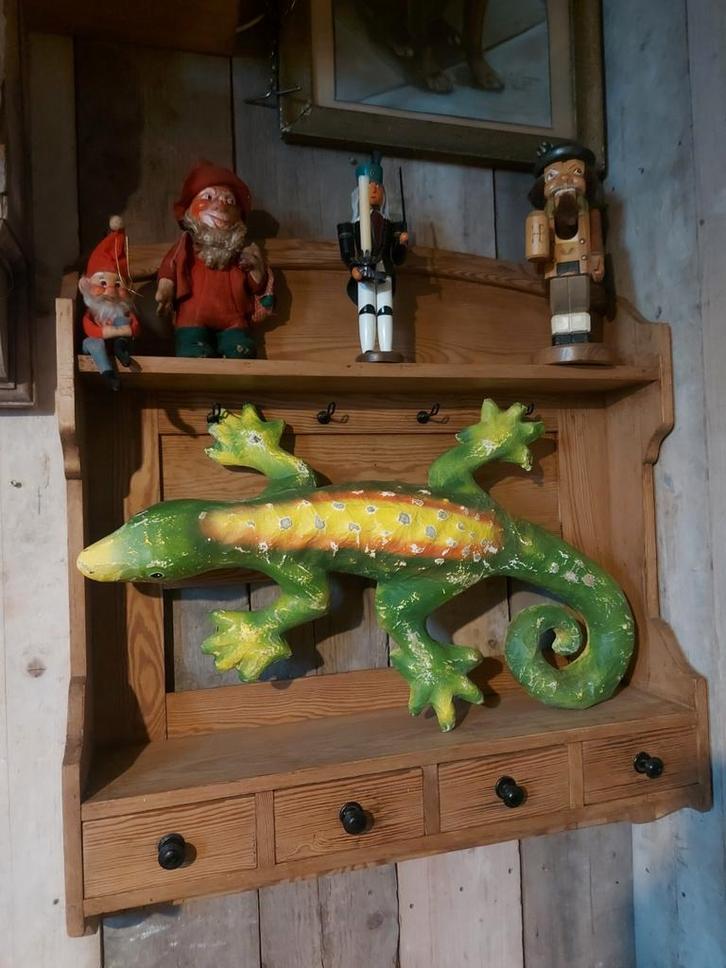 Vintage xl etalage kameleon van Papier-mache, Verzamelen, Retro, Huis en Inrichting, Ophalen