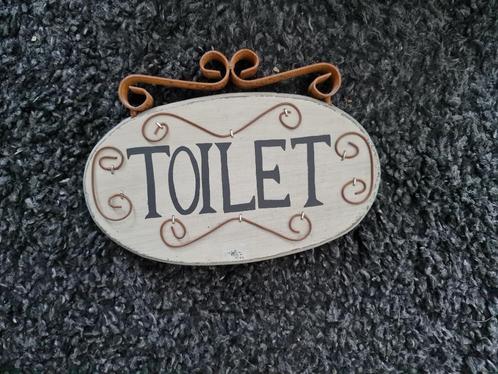 Wc bordje, Huis en Inrichting, Woonaccessoires | Tekstborden en Spreuken, Gebruikt, Ophalen of Verzenden