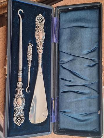 Zilveren Schoenlepel Set 1913 beschikbaar voor biedingen