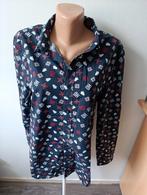 Kerst Overhemd Maat M, Blauw, Gedragen, Halswijdte 39/40 (M), C&A