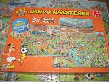 Puzzel 3 x Jan van Haasteren VOETBAL + Posters