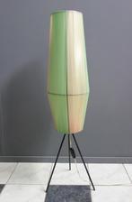 50 jaren raket VLOER LAMP wit groen lint zwart draad 3 poot, Huis en Inrichting, Lampen | Vloerlampen, 150 tot 200 cm, Gebruikt