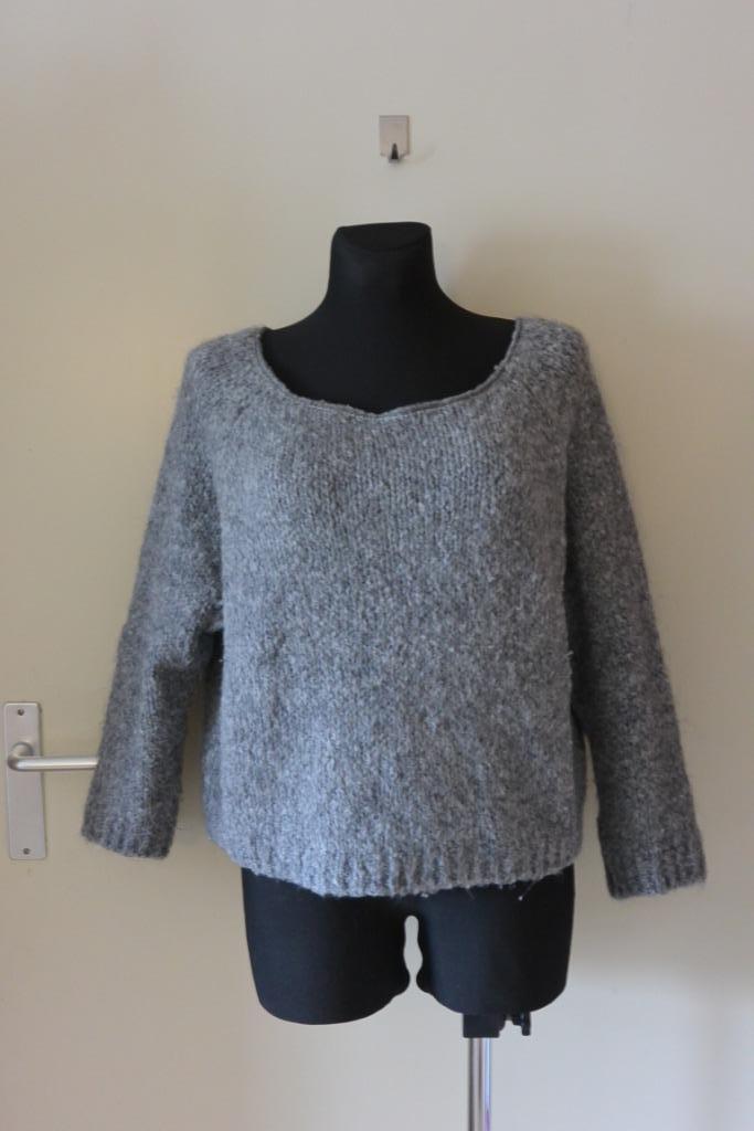 Garconne warme trui 40 grijs, Kleding | Dames, Truien en Vesten, Gedragen, Maat 38/40 (M), Grijs, Ophalen of Verzenden