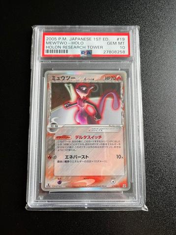 PSA 10 Mewtwo Holo Holon Research Tower Japanese 1st Edition