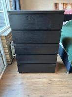 Ikea Malm zwarte ladekast 6 lades, Ophalen, Gebruikt, 25 tot 50 cm, 50 tot 100 cm