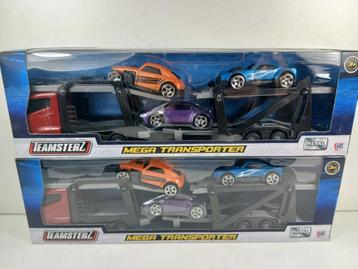 6 x mega auto transporters met auto,s  beschikbaar voor biedingen