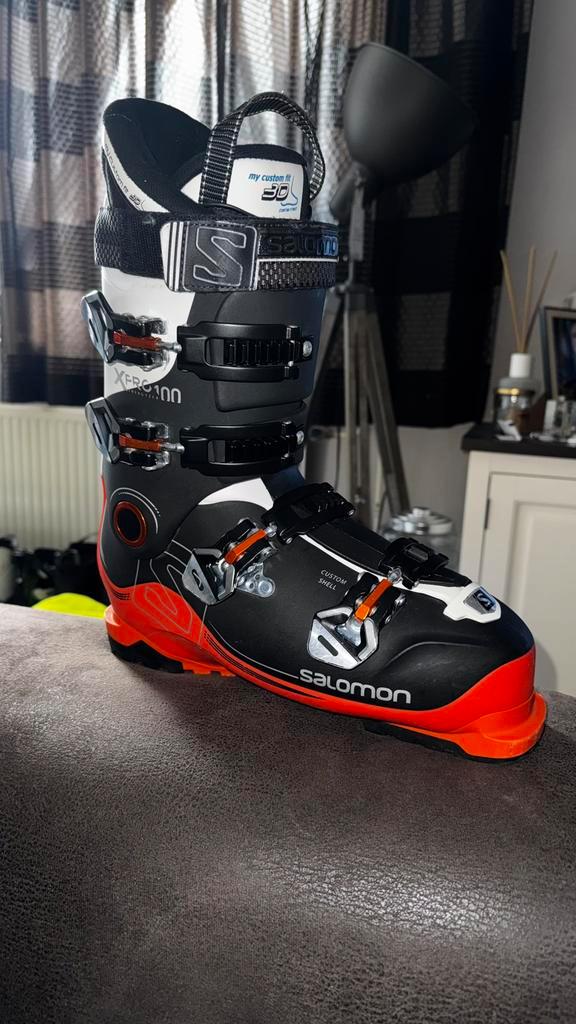 Heren skischoenen Salomon, maat 28/28,5, Sport en Fitness, Skiën en Langlaufen, Gebruikt, Schoenen, Skiën, Salomon, 160 tot 180 cm