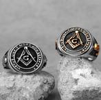Masonic Ring / Vrijmetselarij Vrijmetselaars Sieraad, Verzenden, Nieuw
