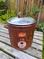 Chinese elektrische stoofpot met aardenwerk pot, Ophalen, Zo goed als nieuw, Overige materialen, Pot, Bus of Blik