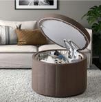 Poef met opbergruimte ikea, Huis en Inrichting, Banken | Voetenbanken en Poefen, Ophalen, Zo goed als nieuw, Stof, 50 tot 75 cm