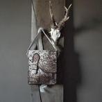 Echte leren tassen koeienhuid tas bilum bag papua new guinea, Sieraden, Tassen en Uiterlijk, Tassen | Damestassen, Ophalen of Verzenden