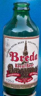 BREDA Royal Beer. Flesje.  25 cl. 14.5 cm., Verzamelen, Ophalen, Zo goed als nieuw, Flesje(s), Overige merken
