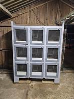 Konijnen flat 9 vaks, Dieren en Toebehoren, Ophalen, 110 cm of meer, Zo goed als nieuw, 90 cm of meer