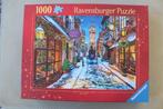 Ravensburger legpuzzel Christmastime - Winkelen in de sneeuw, Ophalen of Verzenden, 500 t/m 1500 stukjes, Gebruikt, Legpuzzel