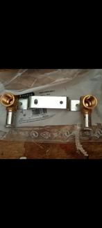 Henco pers dubbele muurplaat 16x2mm, Ophalen of Verzenden, Nieuw, Koper of Messing, Scharnier