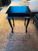 Zwart hoog tafeltje, Minder dan 55 cm, Gebruikt, Rechthoekig, Hout