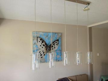 Hanglamp modern, met glazen cilinders beschikbaar voor biedingen