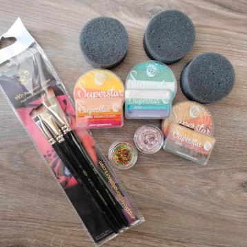 Facepaint Set: Superstar Splitcake, PXP Kwasten & Meer beschikbaar voor biedingen