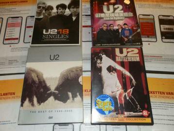 Muziek Dvd U2 4 stuks als set . beschikbaar voor biedingen