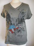 BLAUER t- shirt grijs met Amerikaanse vlag maat L, Kleding | Dames, Blauer, Verzenden, Maat 42/44 (L), Zo goed als nieuw