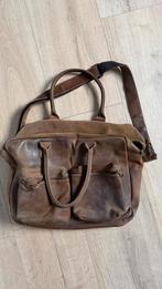 Burkely Vintage Leren Tas, Ophalen, Gebruikt, Bruin, Handtas